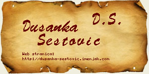 Dušanka Šestović vizit kartica